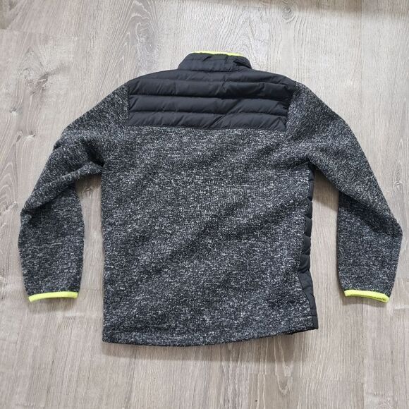 Free Country Womens M Black Green Down Filled Quilted Puffer Long Sleeve Jacket - Picture 13 of 13